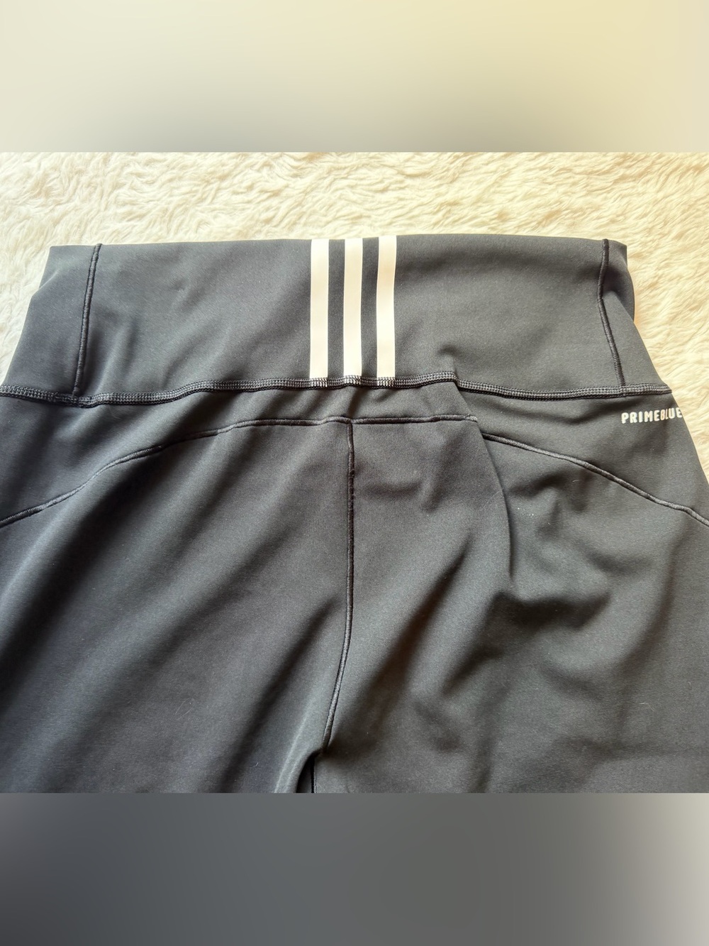Adidas Primeblue Aeroready 7/8 Leggings High Waisted Black Size Large - Picture 5 of 8